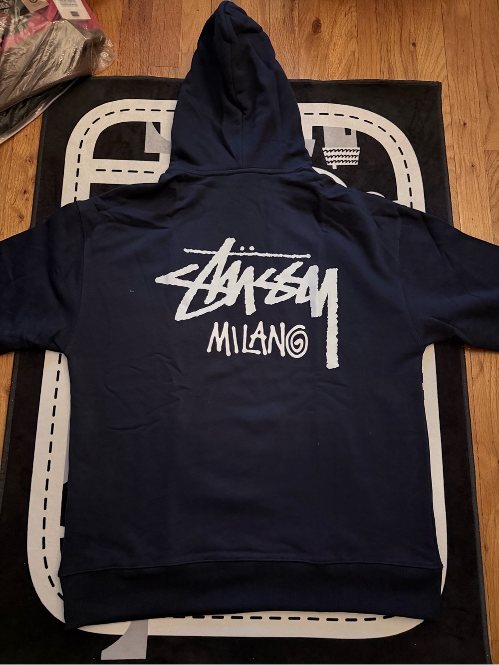 Stussy Chapter Hoodie Milano Navy - Size L